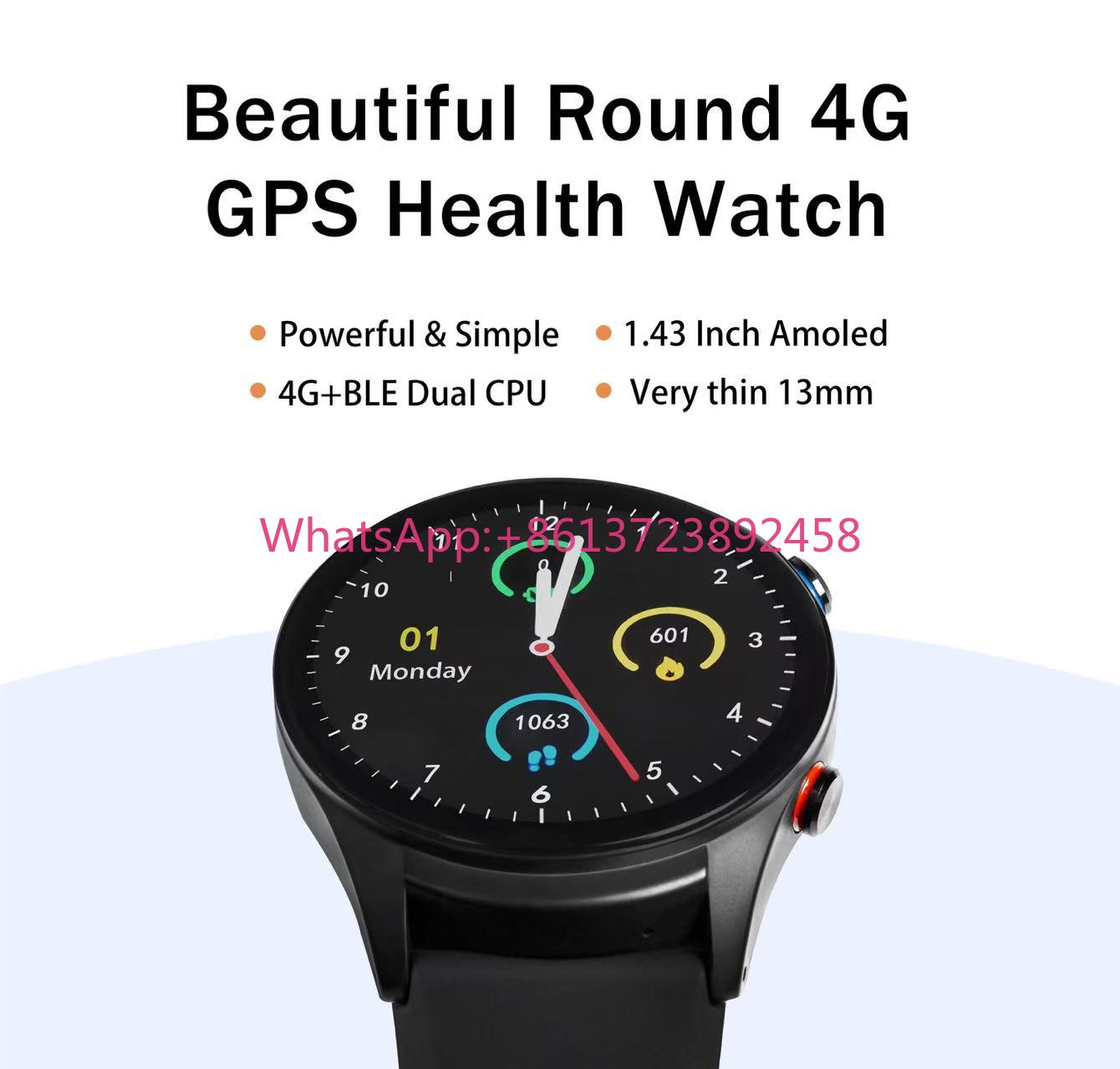 Fall Detection Watch - 4G Elderly care smart watch Fall