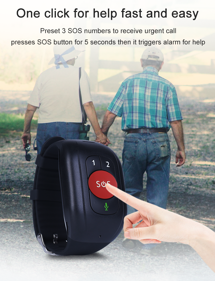 Elder 4G LTE GPS Tracker Brace - Fall Detection Watch avis et prix