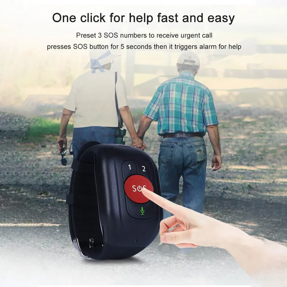 Elderly 4G LTE SOS Watch GPS T - Fall Detection Watch avis et prix