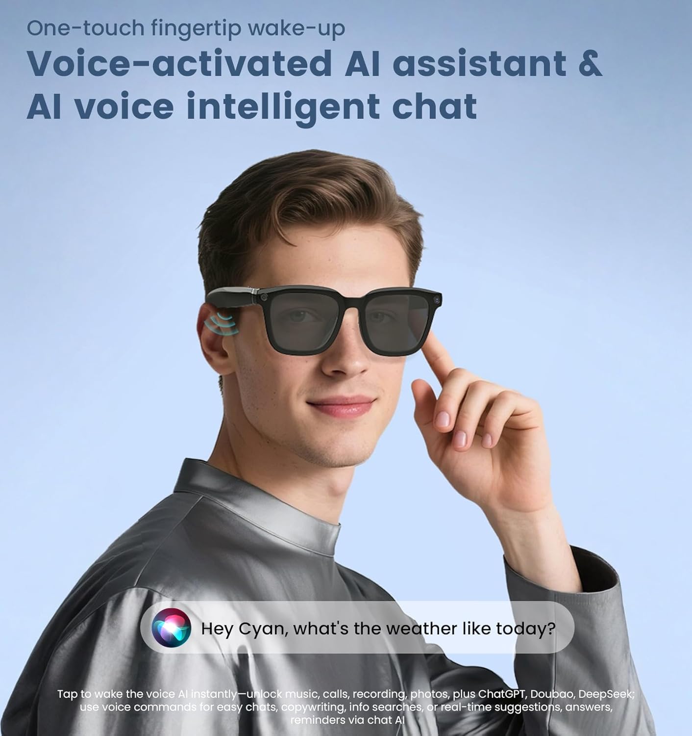 AI Smart Camera Glasses 1080P  - Smart Glasses Lens avis et prix