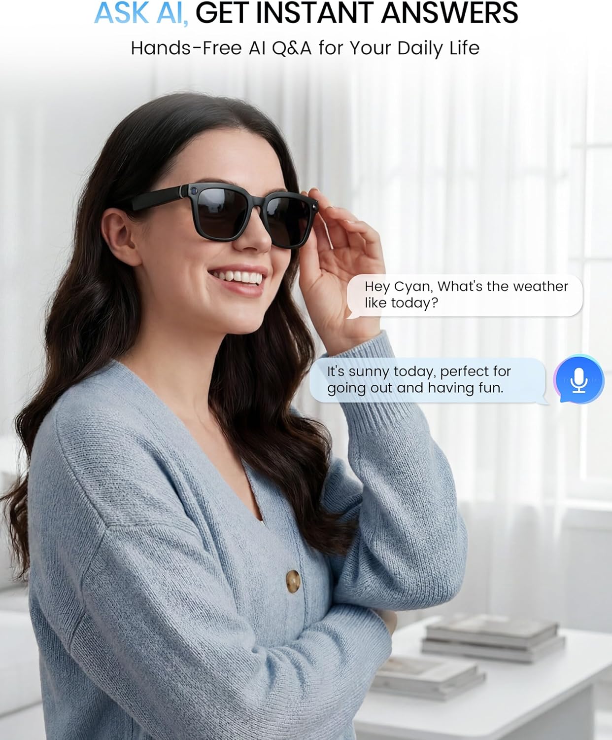 HD Camera Bluetooth Smart Glas - Smart Glasses Lens avis et prix