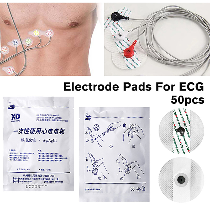 50PCS/Bag Electrode Patch  Dis - Ecg Patch Monitor avis et prix