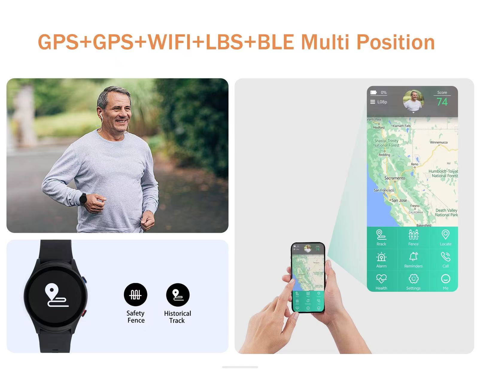 4G Elderly care smart watch Fa - Fall Detection Watch avis et prix
