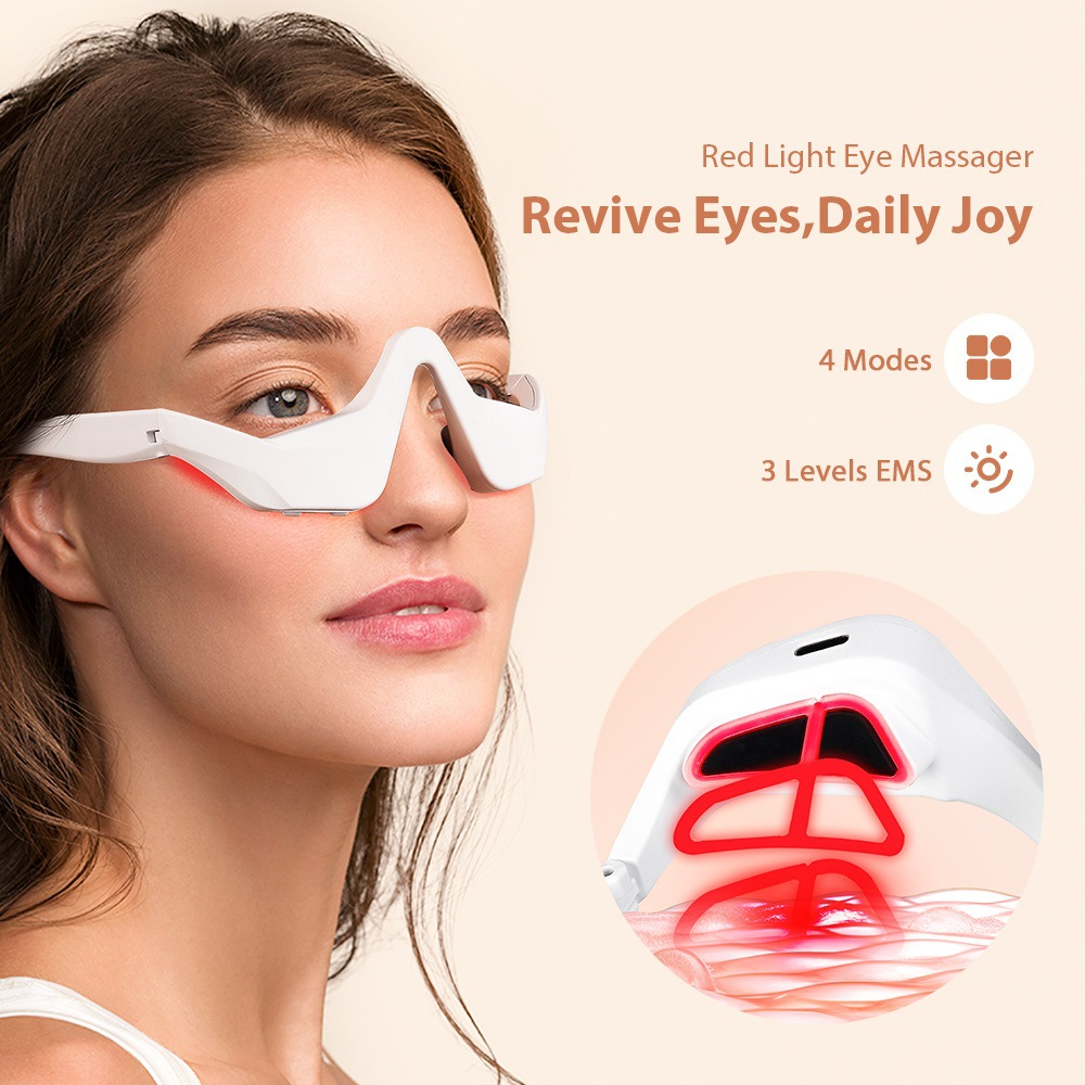 Eye Massager Under Eye Red Lig - Light Therapy Glasses avis et prix