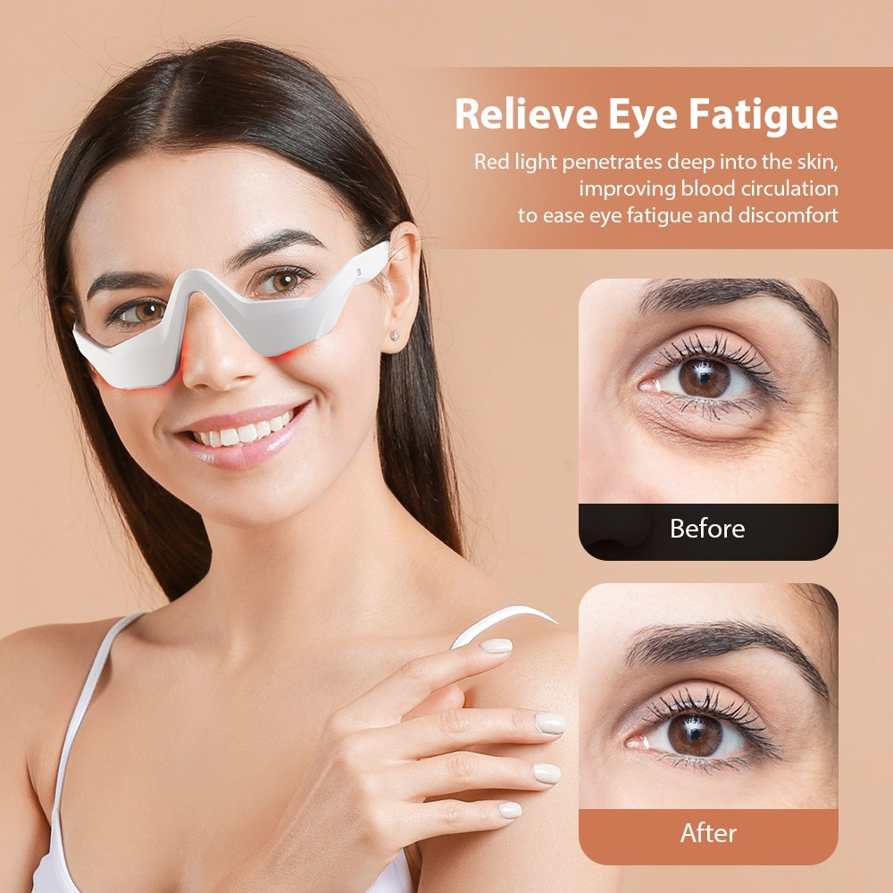 Eye Massager Under Eye Red Lig - Light Therapy Glasses avis et prix