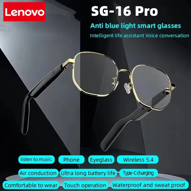 Lenovo New SG-16 Pro Smart Aud - Smart Glasses Lens avis et prix