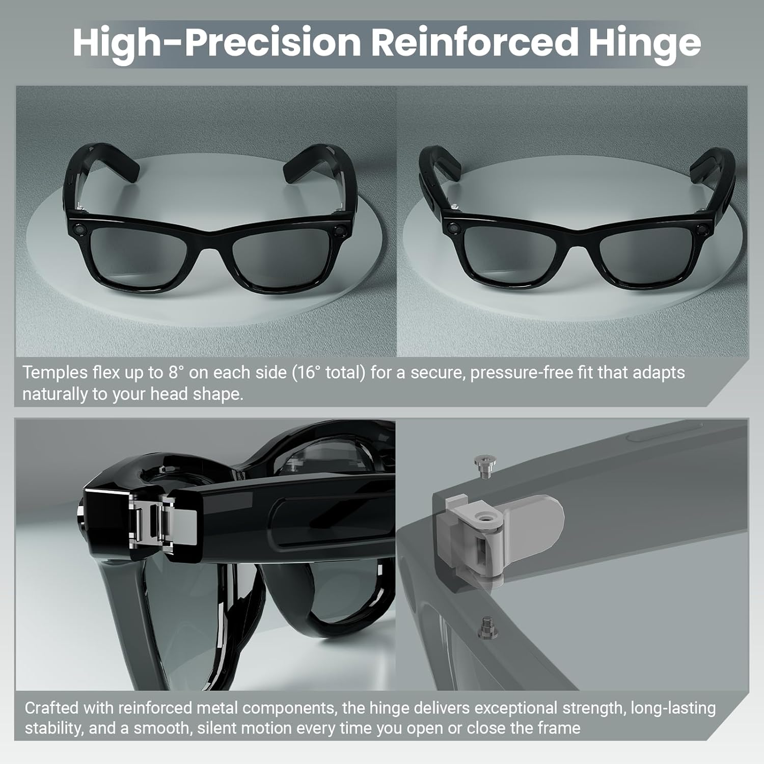 8MP AI Smart Glasses: 1080P Vi - Smart Glasses Lens avis et prix