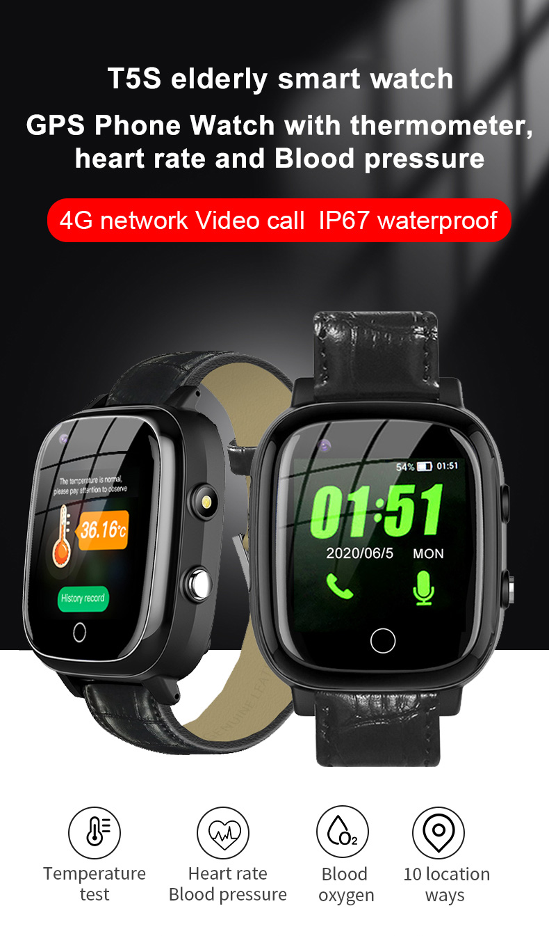 Elderly Smart Watch For Old Pe - Fall Detection Watch avis et prix