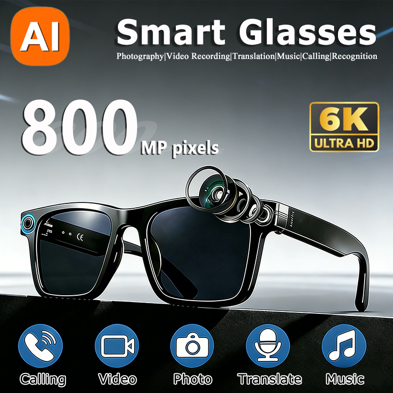 6K HD AI Camera Glasses 800MP  - Smart Glasses Lens avis et prix