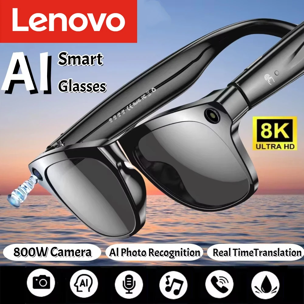 Lenovo AI Smart Glasses 8K HD  - Smart Glasses Lens avis et prix