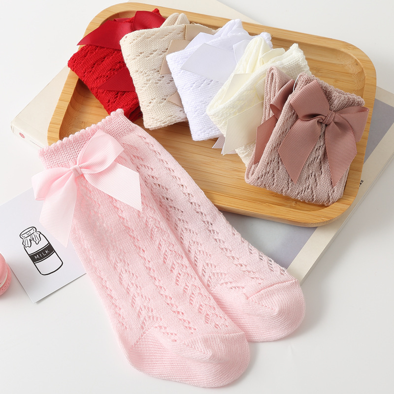 1 Pairs Summer Fashion Bow Bab - Baby Sock Oximeter avis et prix