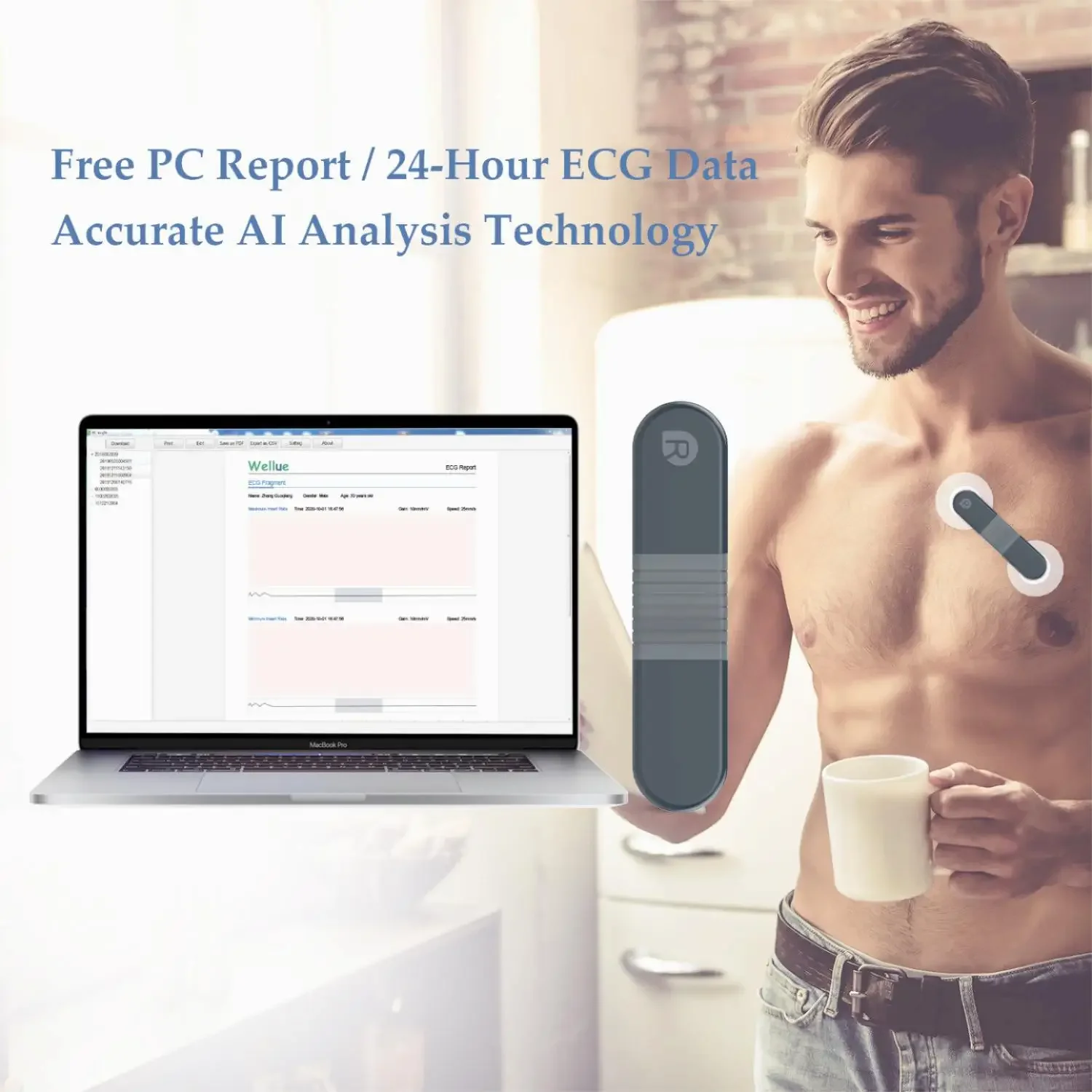 Wireless Bluetooth Dynamic Rec - Ecg Patch Monitor avis et prix