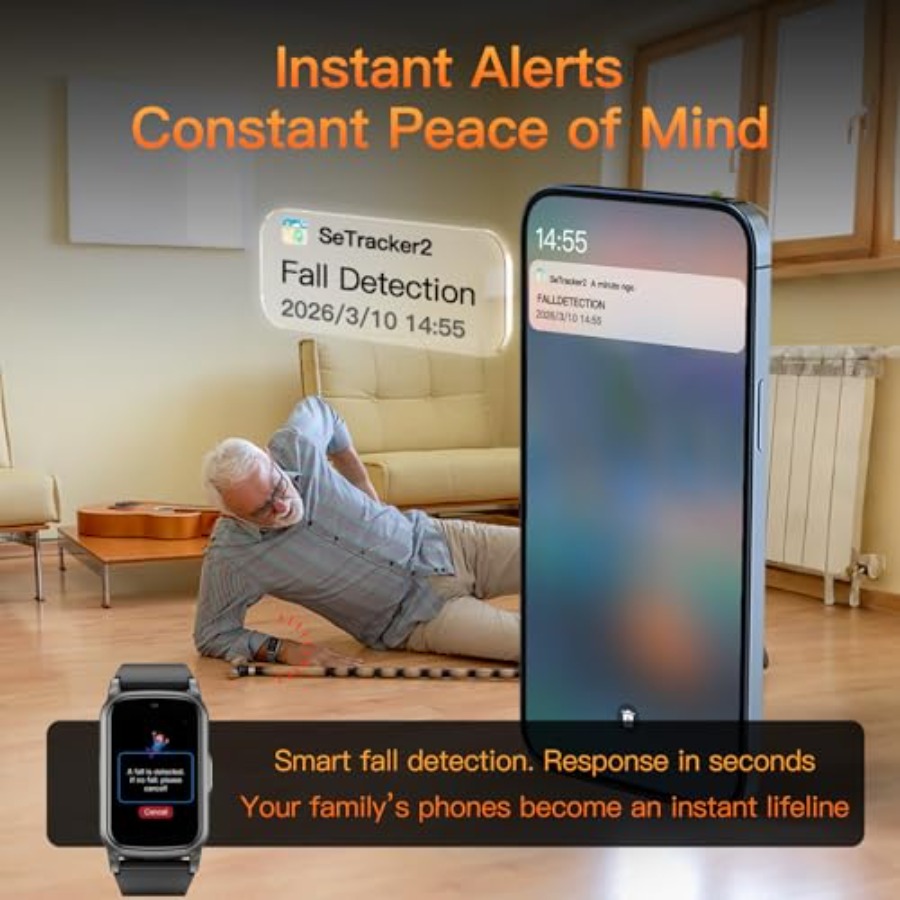 Smart Watch for Seniors with F - Fall Detection Watch avis et prix