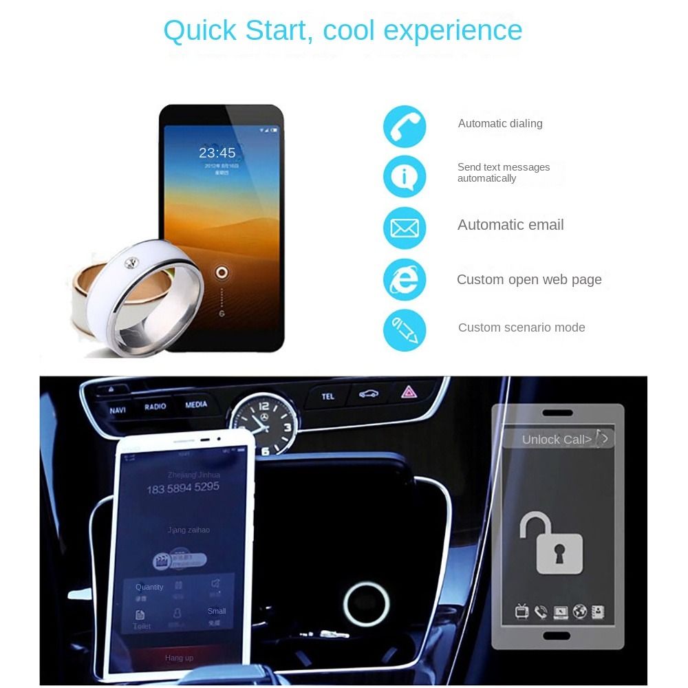 Stainless Steel NFC Smart Ring - Smart Ring Nfc Pay avis et prix