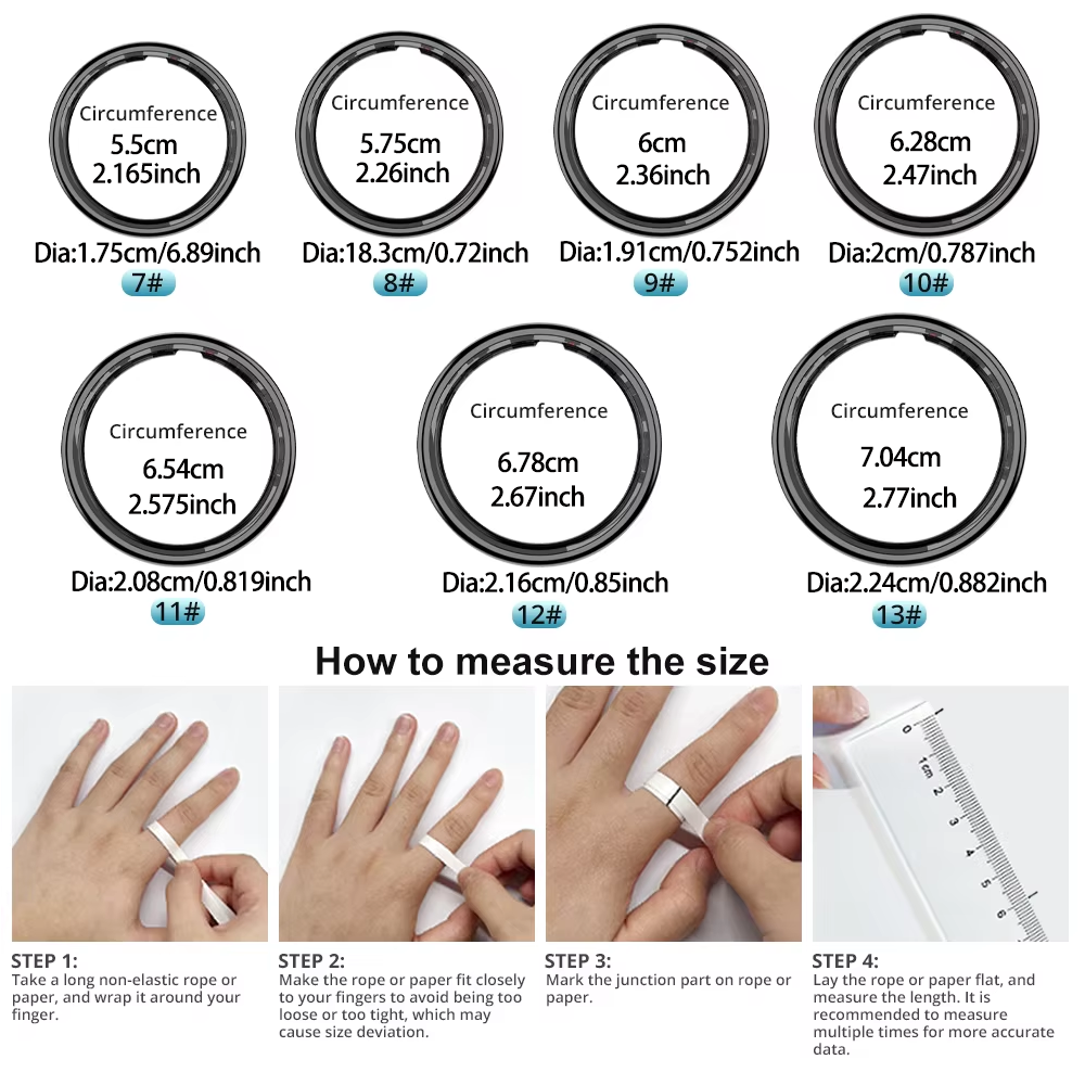 Smart Ring with Charging Case, - Temperature Ring Skin avis et prix