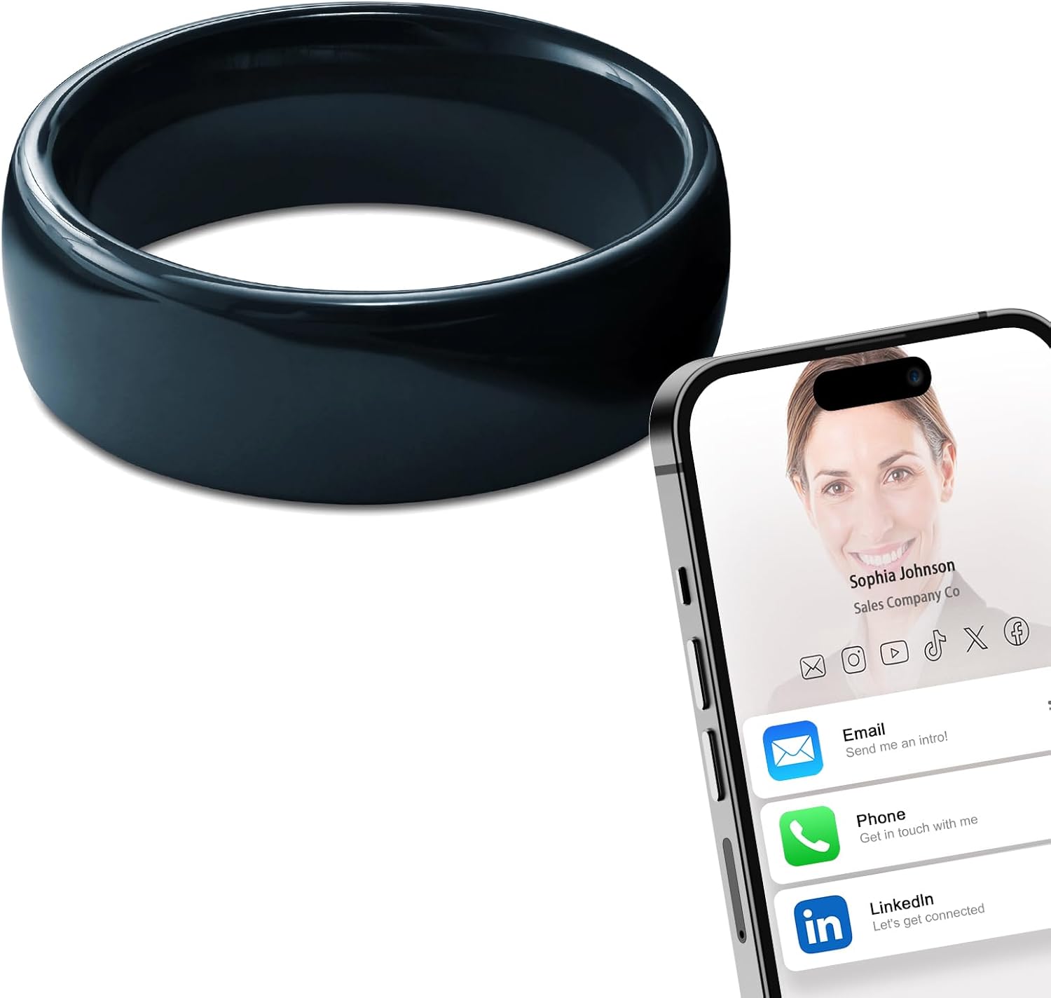 Ntag215 NFC Full Ceramic Smart - Smart Ring Nfc Pay avis et prix