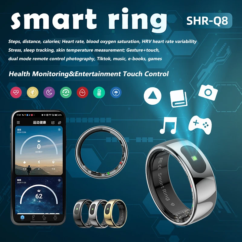 R08 Smart Ring Men Women Charg - Temperature Ring Skin avis et prix
