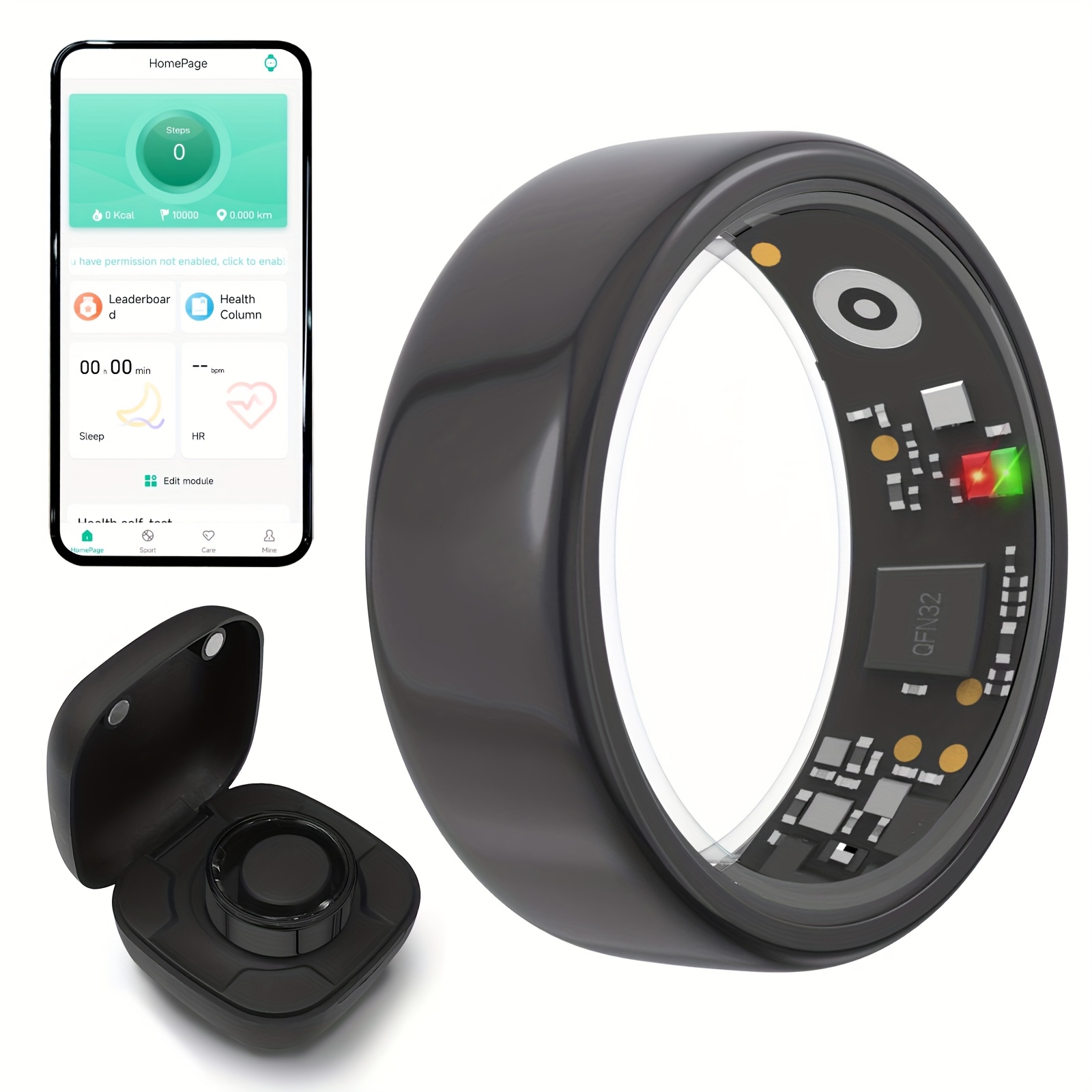 Smart Ring Men Women with Char - Temperature Ring Skin avis et prix