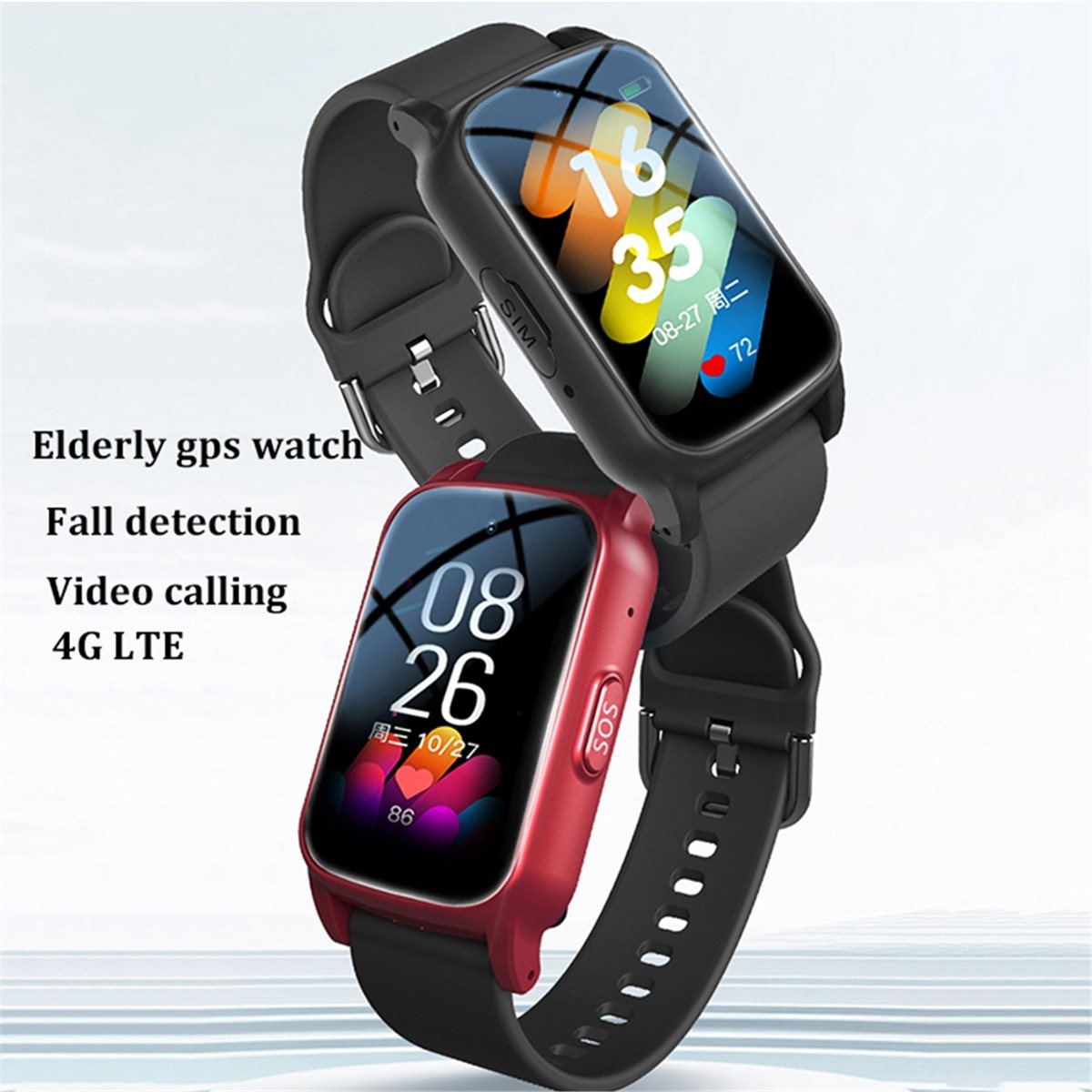 4G Elderly Smart Watch with GP - Fall Detection Watch avis et prix