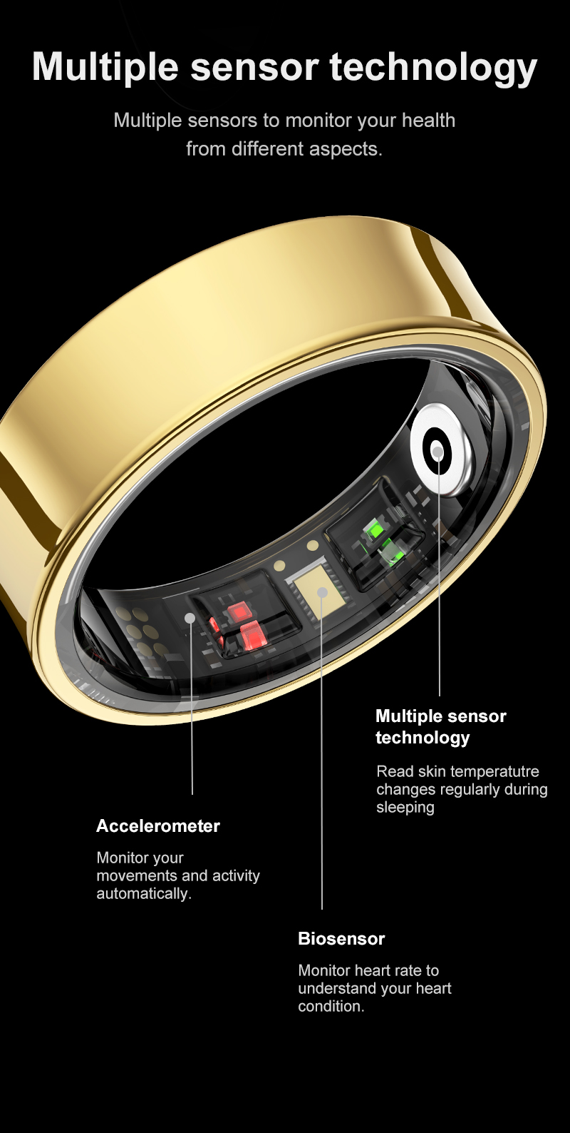 2026 Smart Ring R09 5ATM Water - Temperature Ring Skin avis et prix