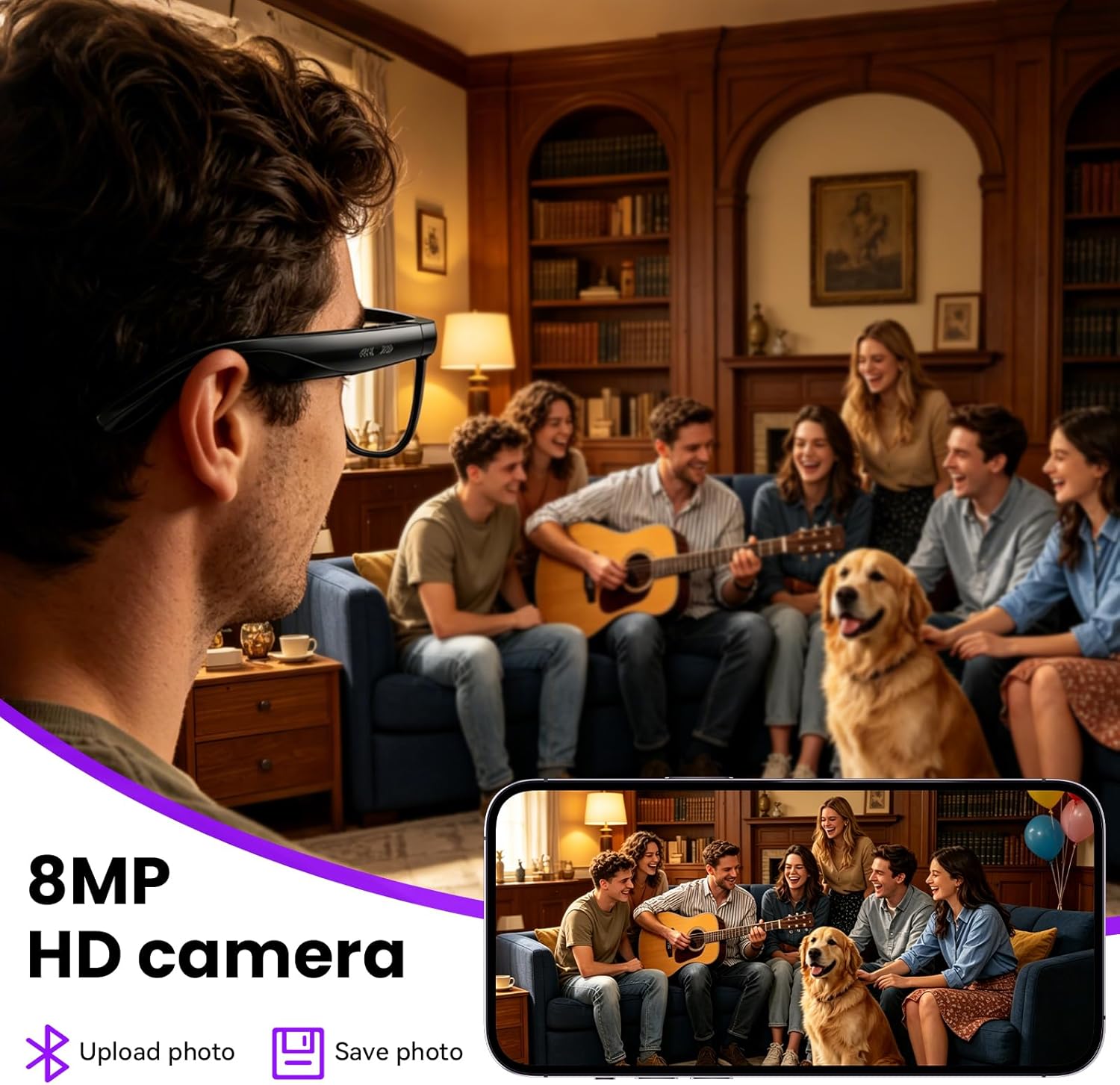 8MP Camera Smart Glasses: 4K P - Smart Glasses Lens avis et prix