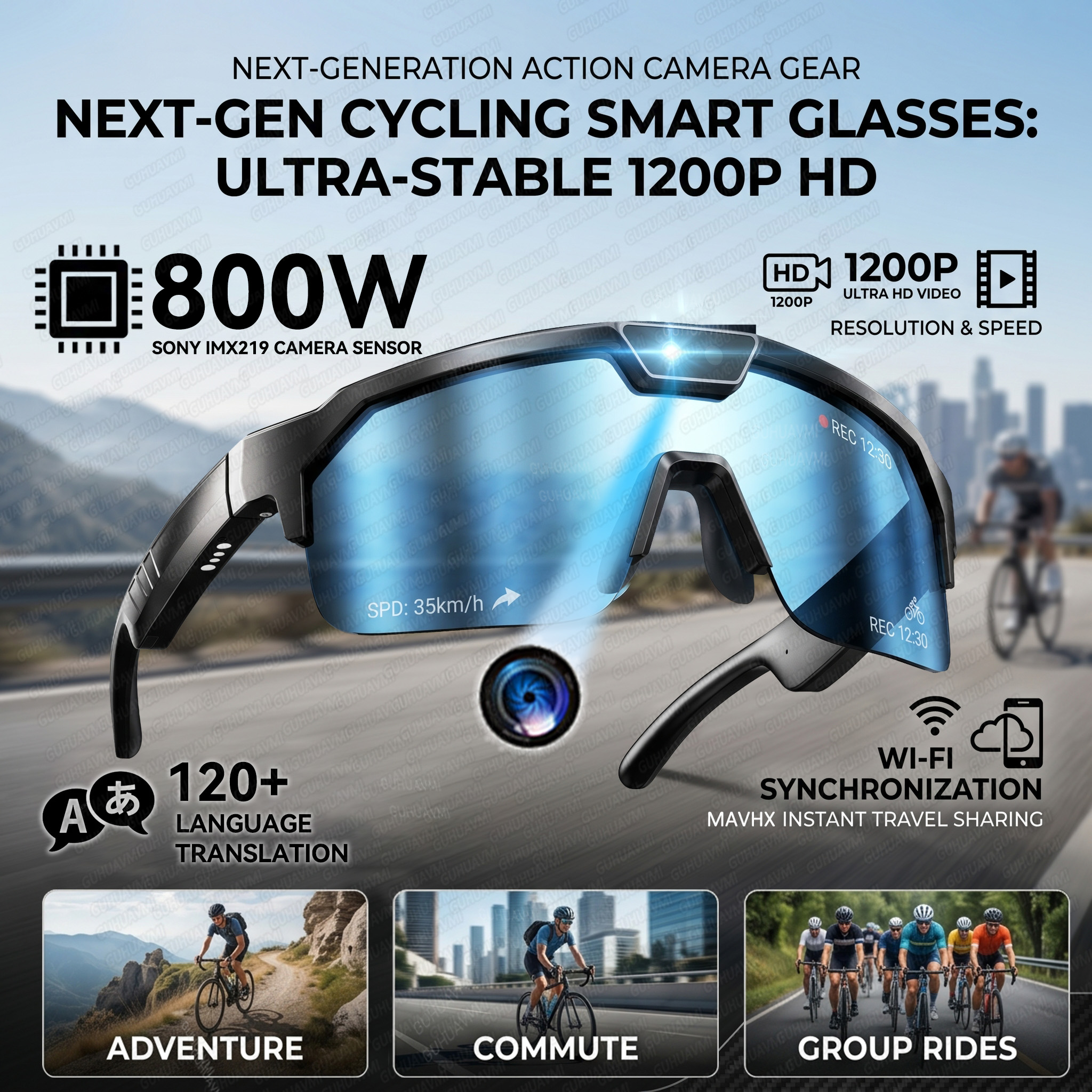 Smart Glasses with 4K HD Anti- - Smart Glasses Lens avis et prix
