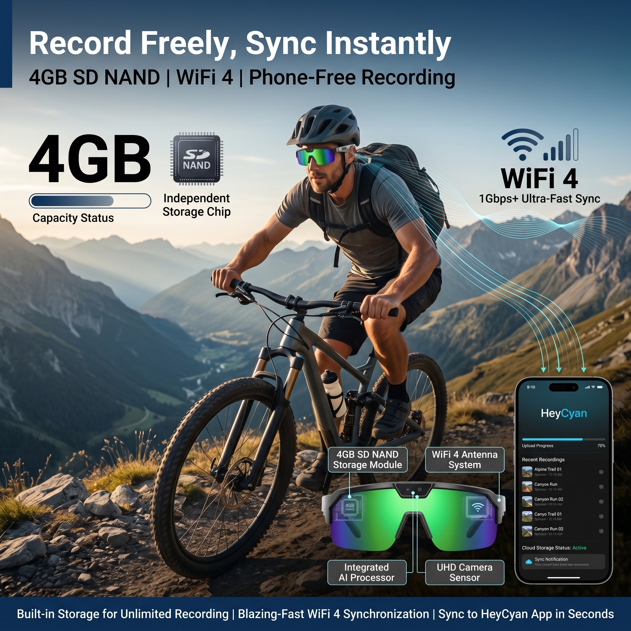 Smart Glasses with 4K HD Anti- - Smart Glasses Lens avis et prix